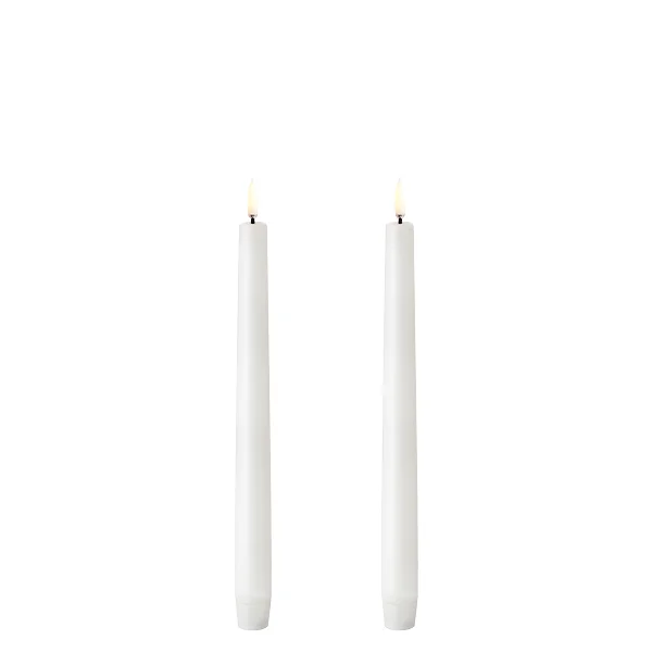 Uyuni Taper candle Dinerkaarsen Nordic White 2,3 x 25 cm set a 2